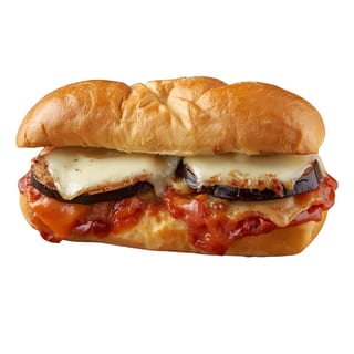 Eggplant Parmigiana Sandwich