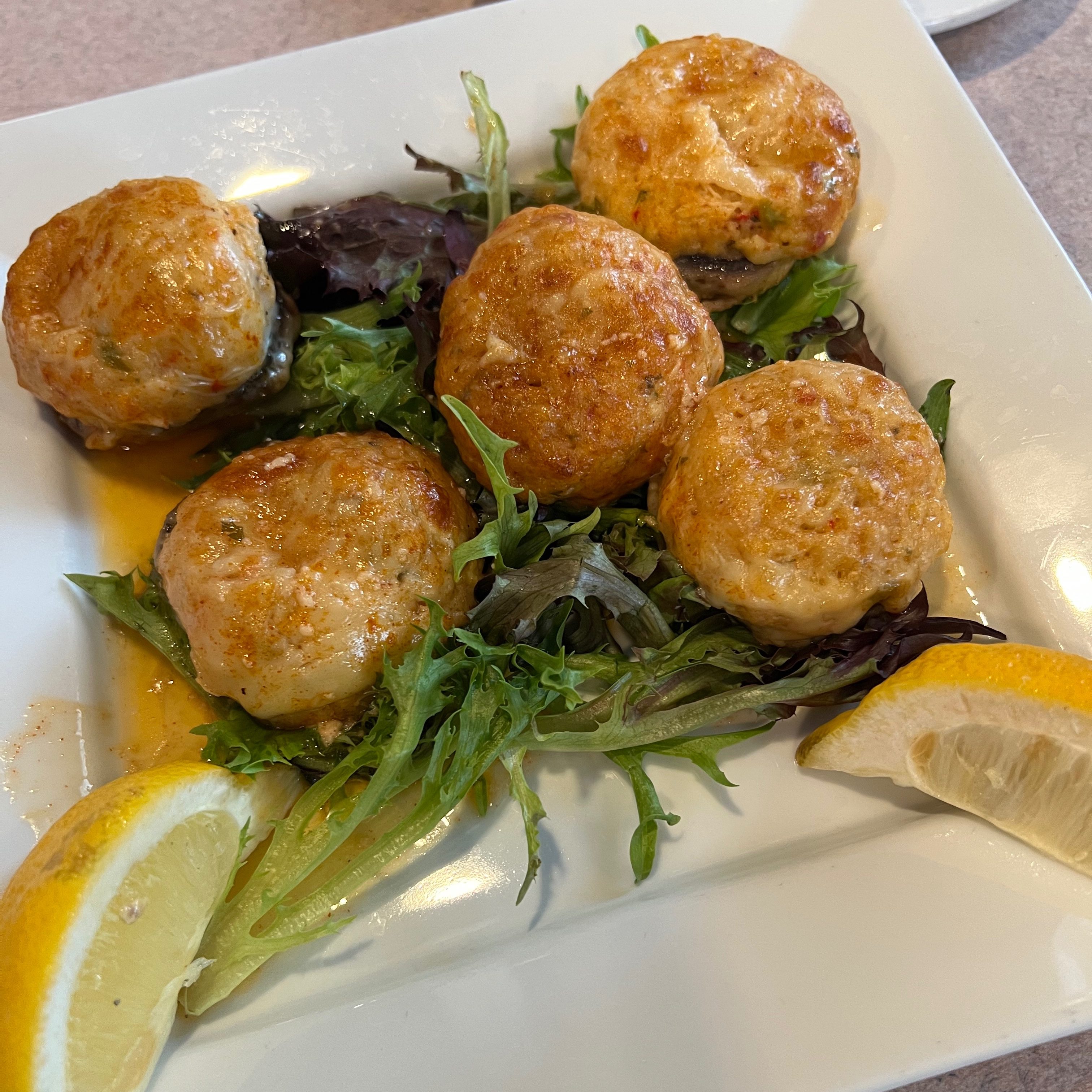 Stuffed Jumbo Mushrooms.