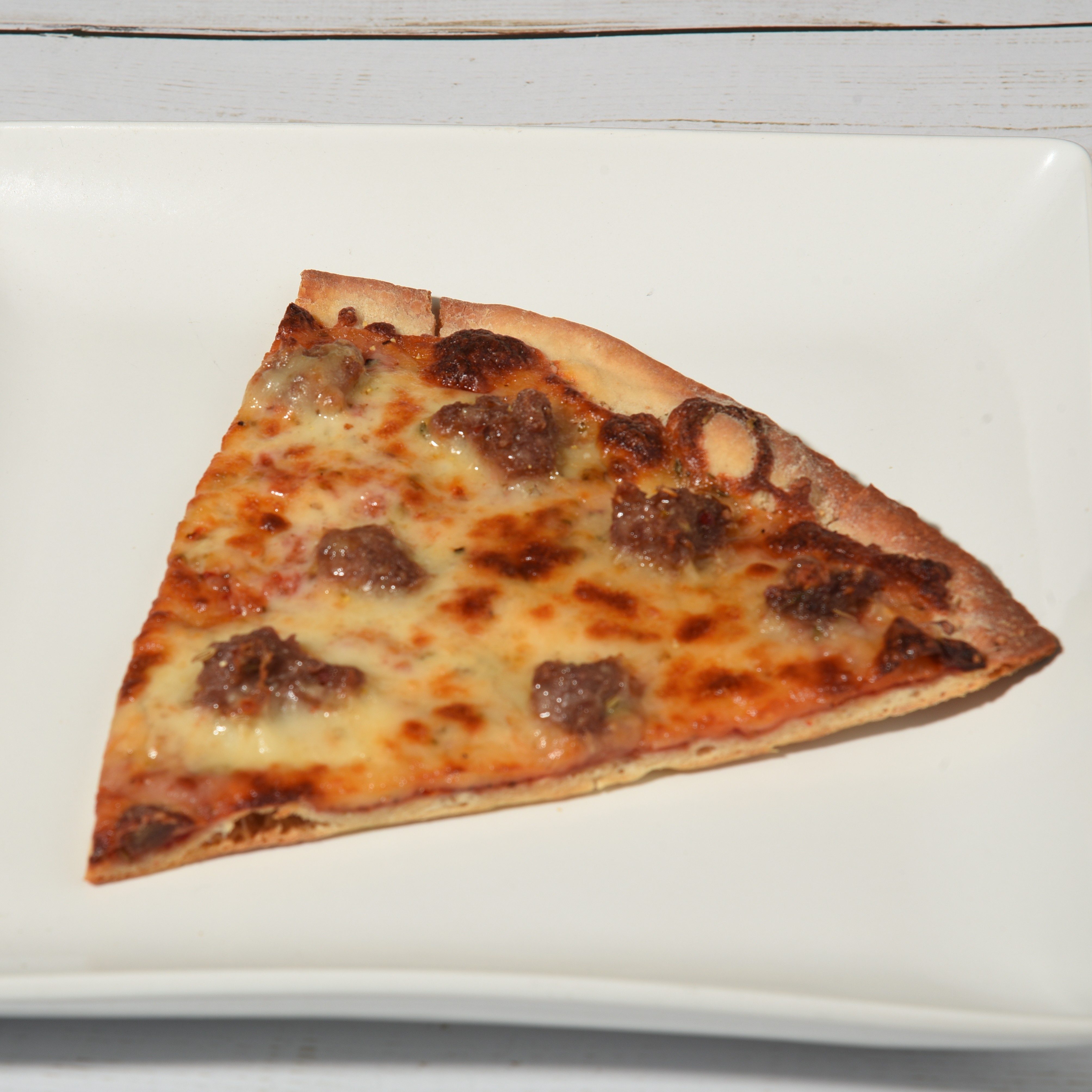 Sausage Pizza Slice.