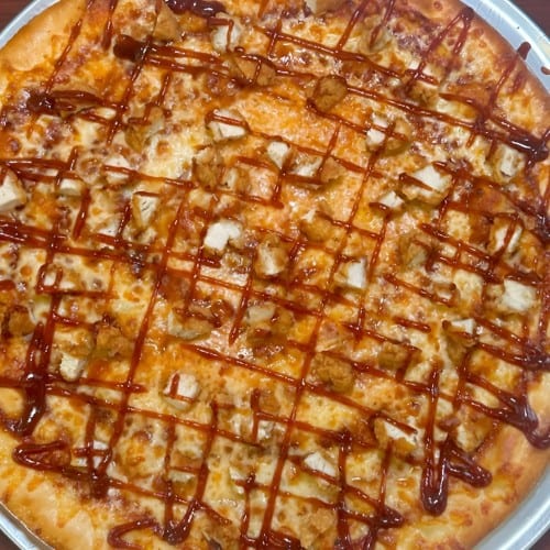 BBQ Chicken Pizza.