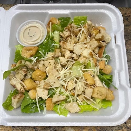 Grilled Chicken Caesar Salad.