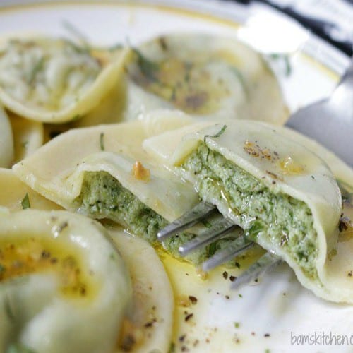 Spinach Ravioli.