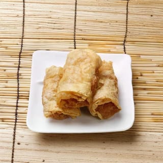 Fried Tofu Skin with Shrimp & Chives / 鮮蝦腐皮卷