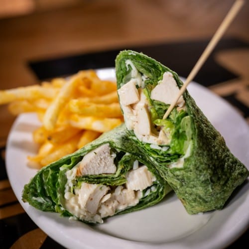 Caesar Chicken Wrap.