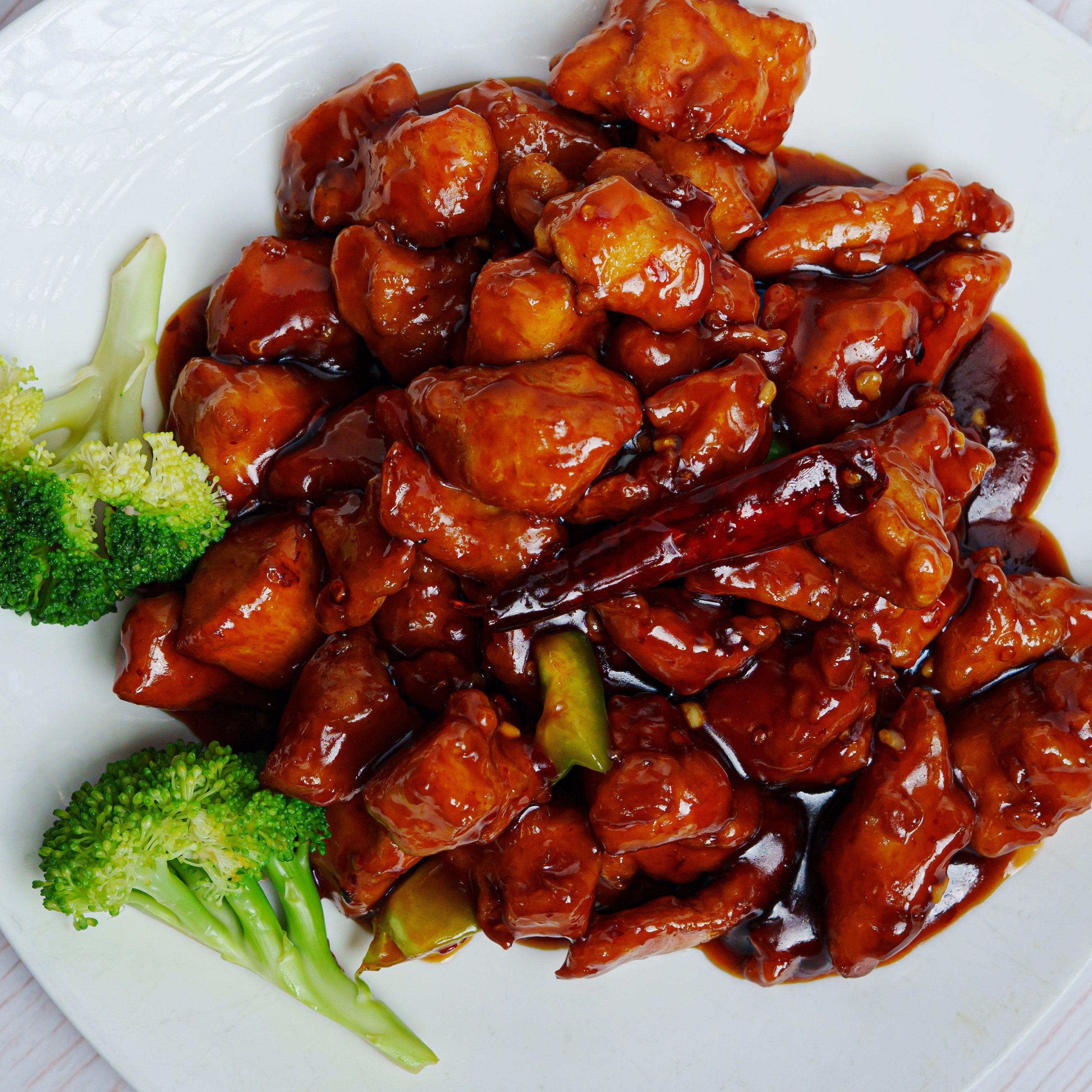 General Tso's Chicken Dinner 左宗鸡 Pollo General Tso.