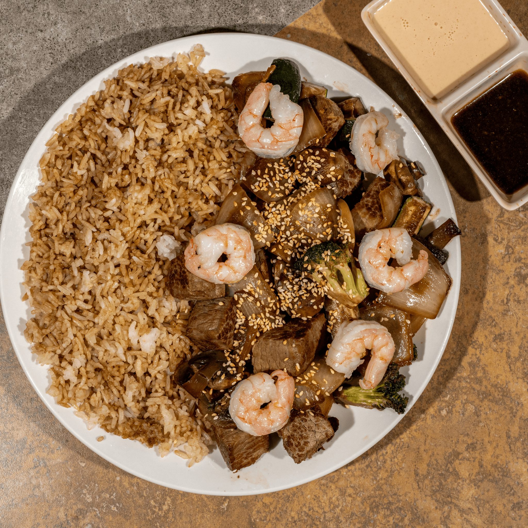 Steak & Shrimp.