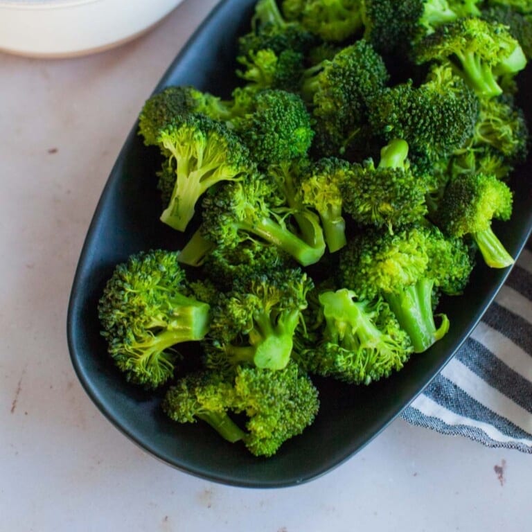 Steamed Broccoli.