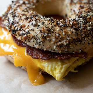 Egg Meat & Cheese Bagel Sandwich
