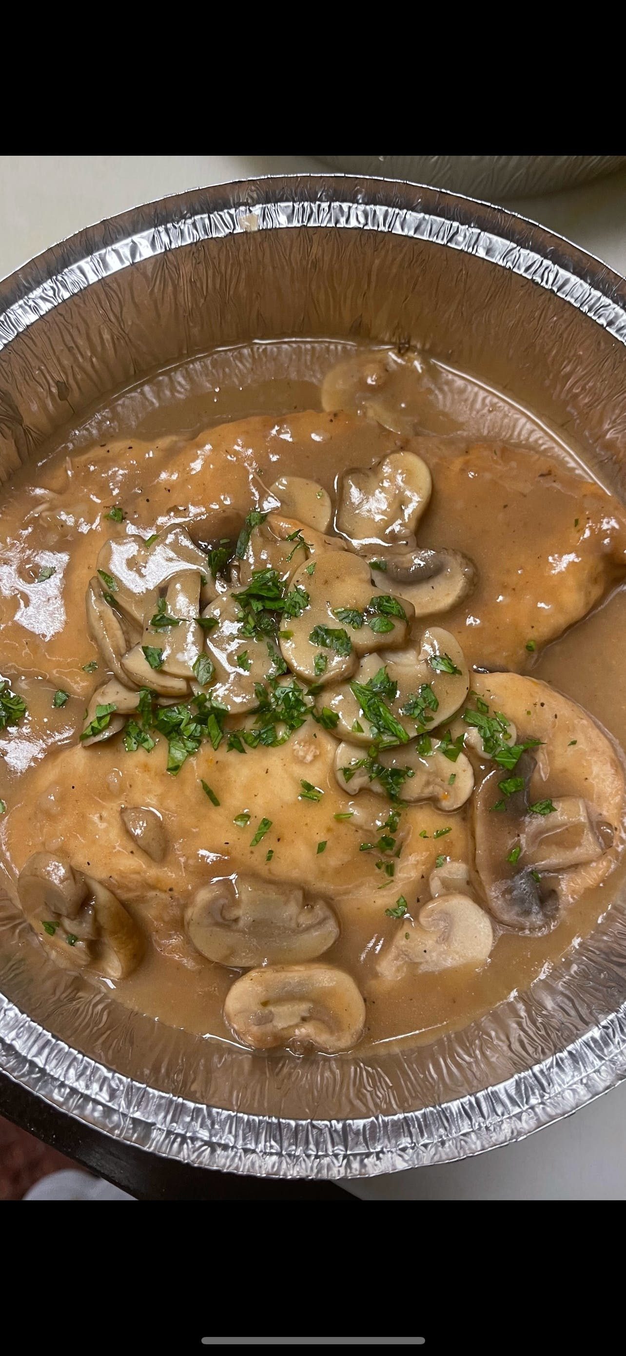 Chicken Marsala.