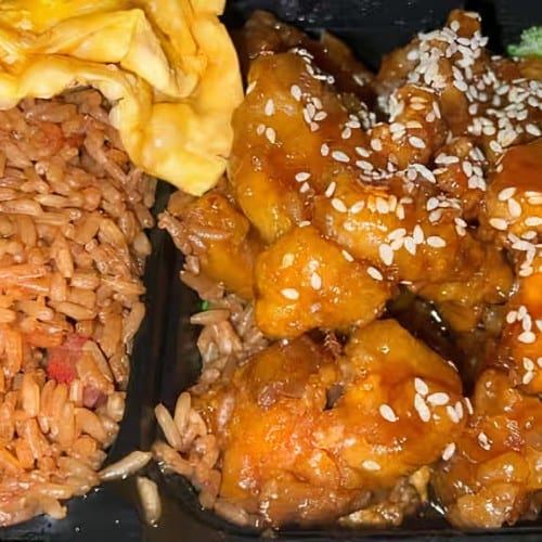 Sesame Chicken Plate (Pick 2 Appetizer).
