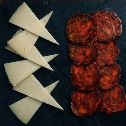 Queso Manchego & Chorizo.