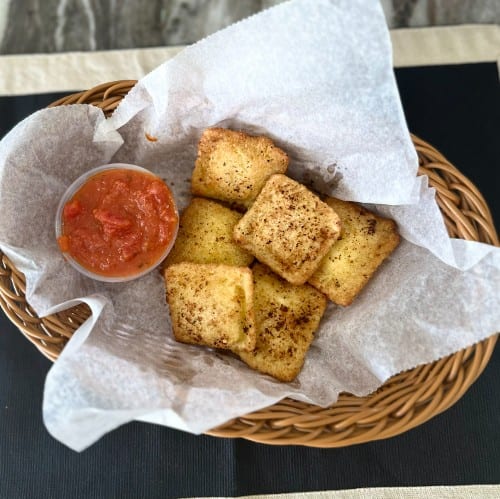 Breaded Cheese Ravioli.
