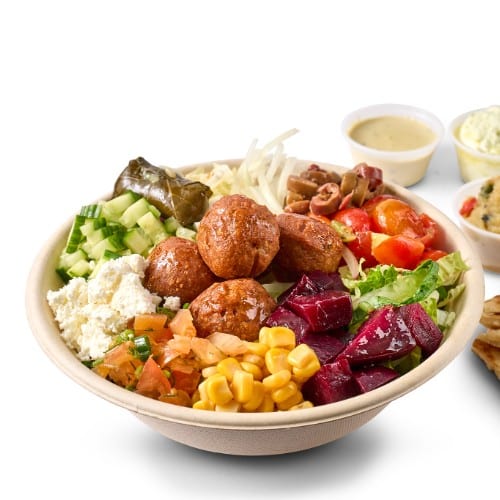 Plant Based Meatballs Bowl.