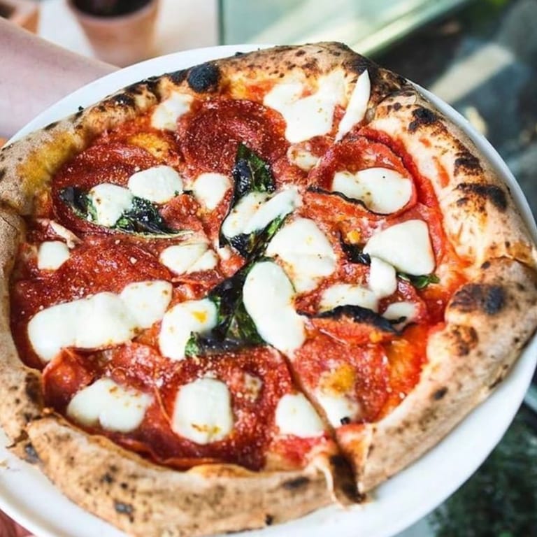 We use a custom blend of flours