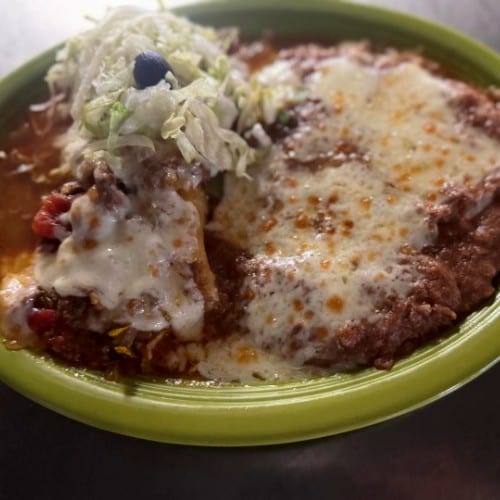 CC. Red or Green Chile Enchilada.