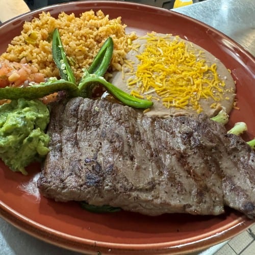 Carne Asada Plate.