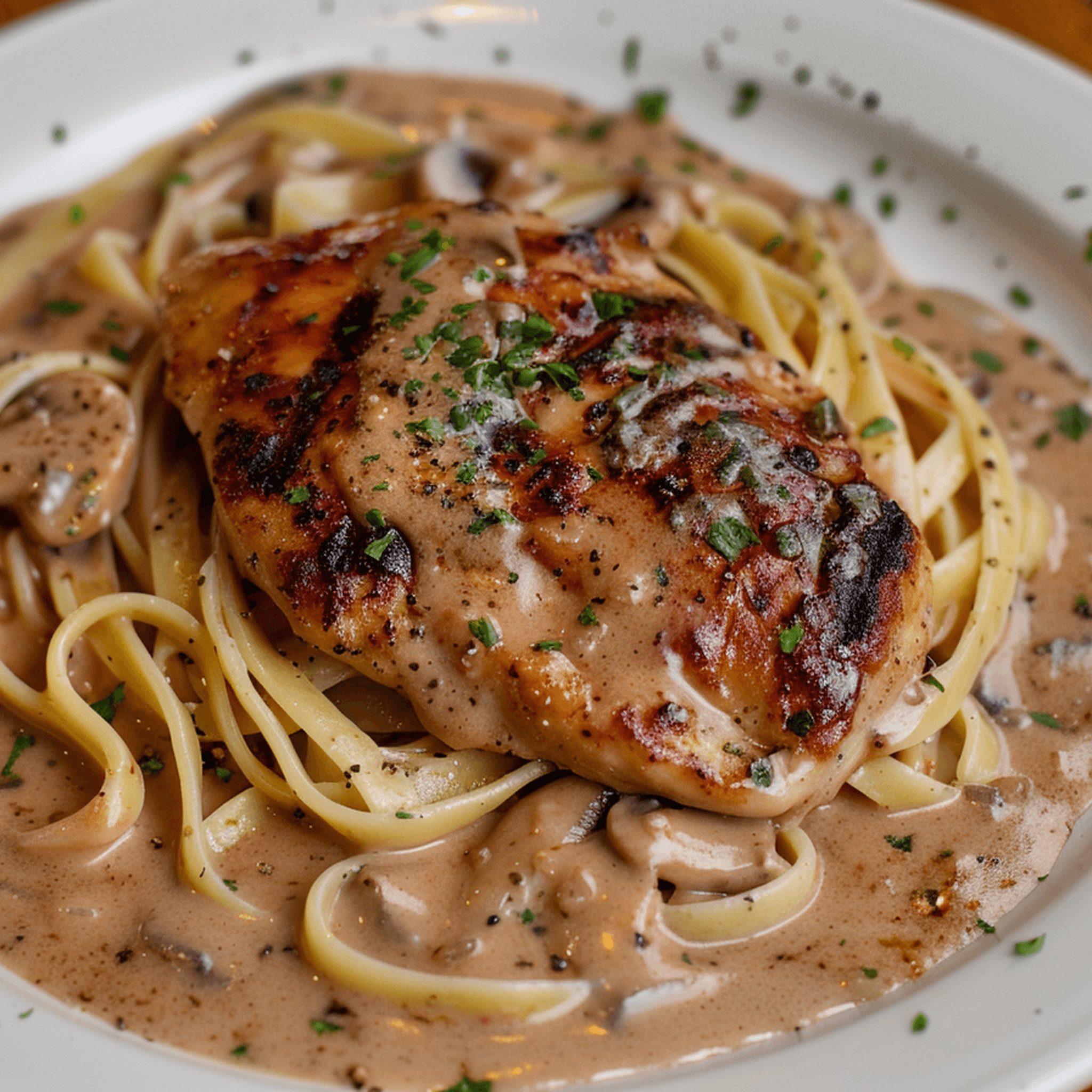 Chicken Marsala.