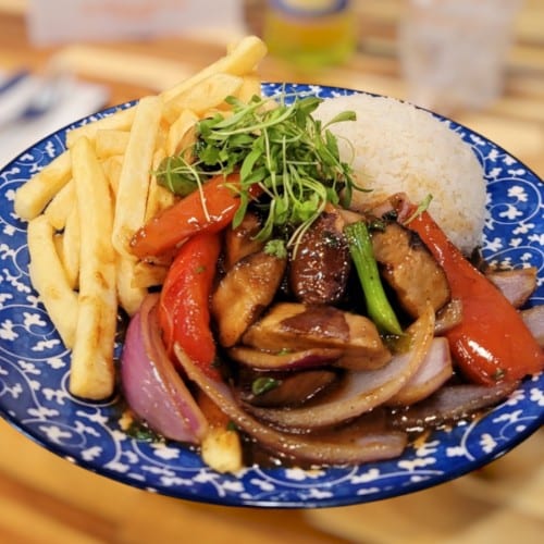 Portabello Saltado.