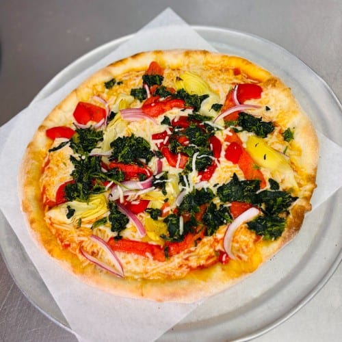 Supreme Dream Veggie Pizza.