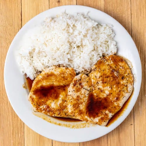 Teriyaki Chicken (With Steamed Rice).