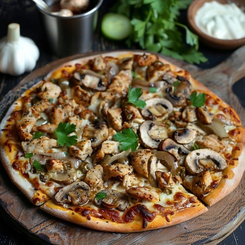 (Small 12") Chicken Shawarma Pizza.