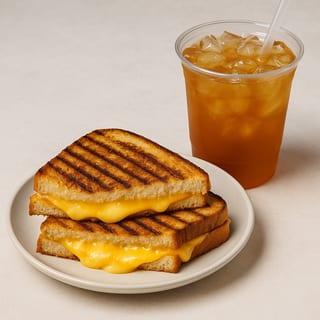 Grilled Cheese with drink combo