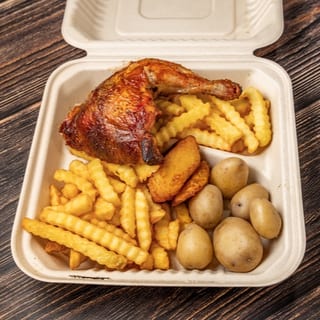 Quarter Rotisserie Chicken, 3 Sides, and Sauces