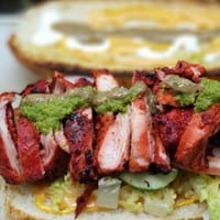 Tandoori Boti Sandwich.