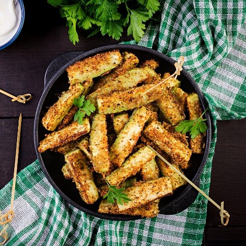 Fried Zucchini Sticks.
