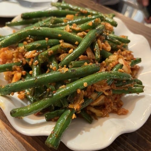 Kimchi Garlicky String Beans 韓國泡菜蒜蓉豆仔.