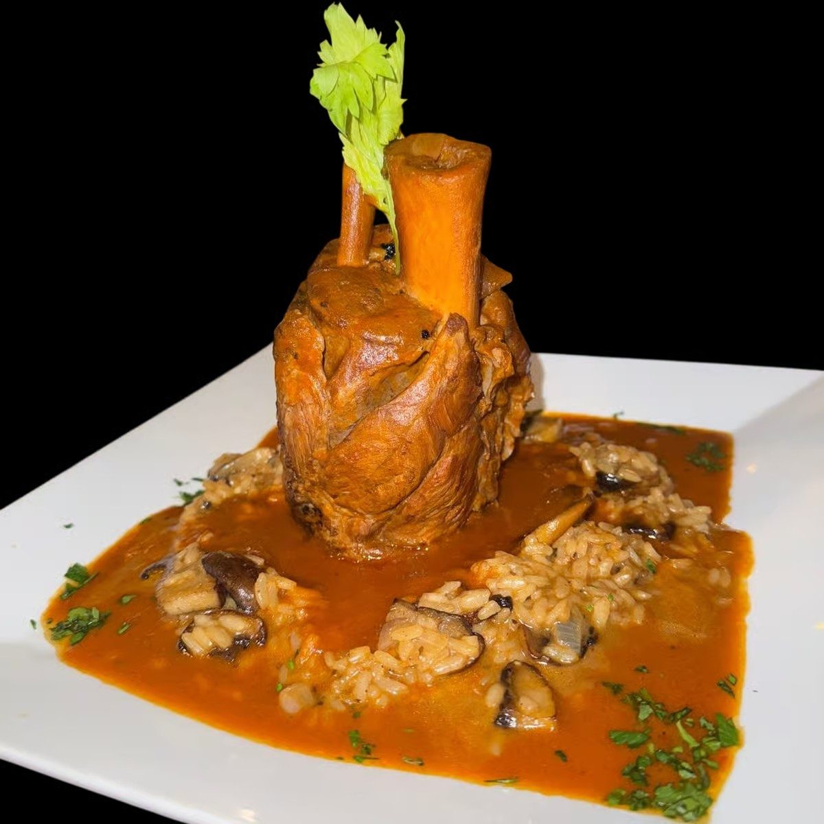 Pork Osso Bucco.
