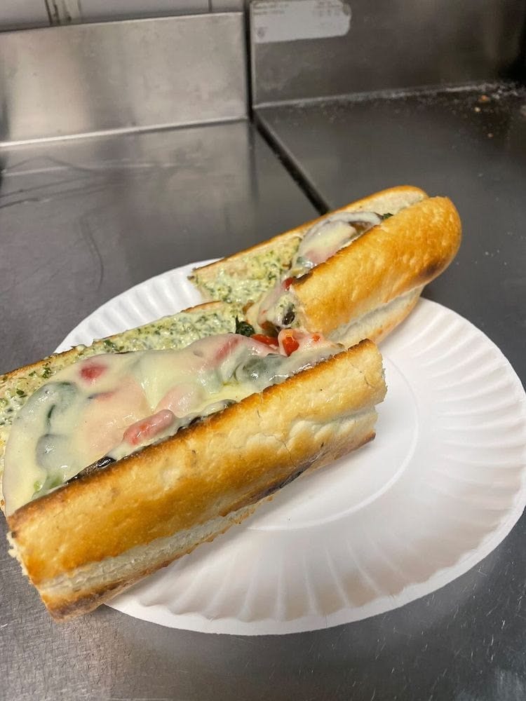 Enzo's Eggplant Bonanza Sandwich.