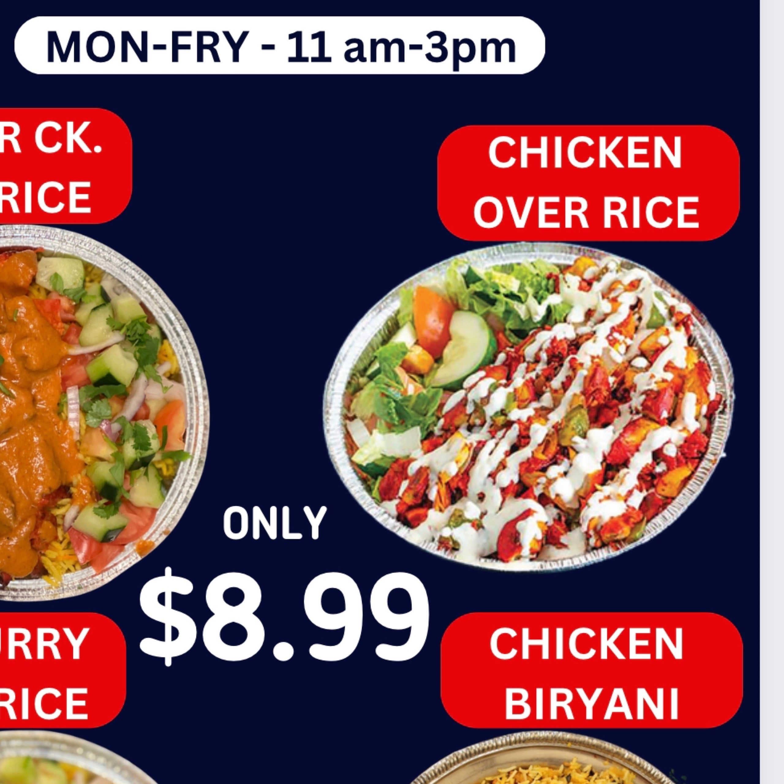 Chicken Curry over Rice.