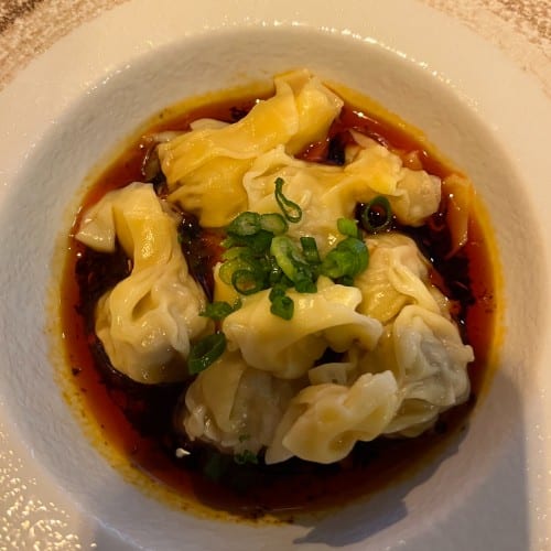 Wonton with Red Oil.