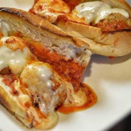 Meatball Parm Sandwich.