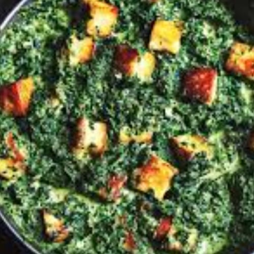 Saag Paneer (Cheesy Spinach).