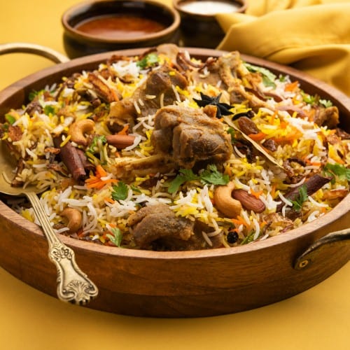 Goat Sukka Biryani.