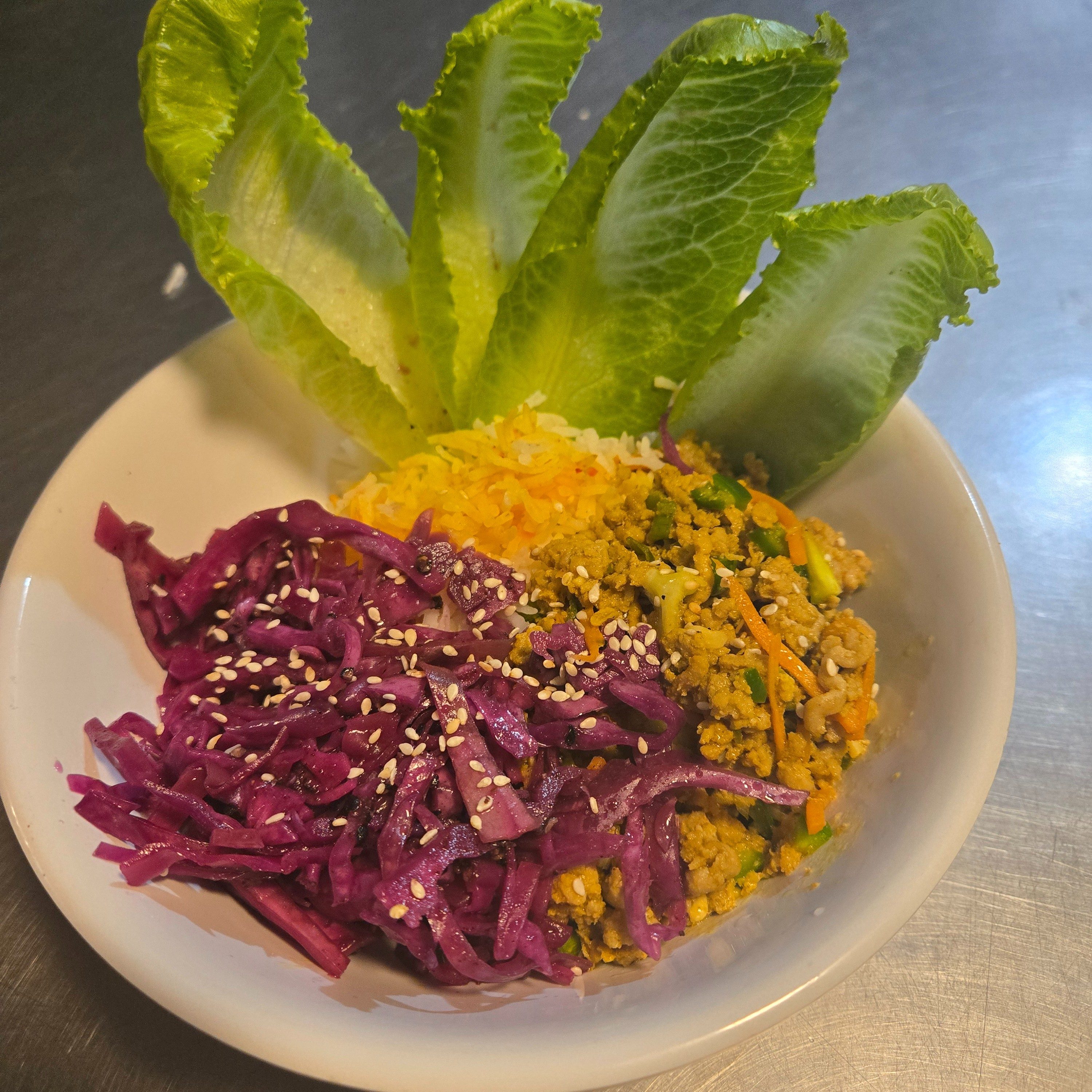 Curry Lime Pork Rice Bowl.