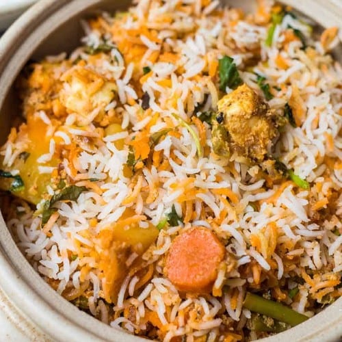 Pariwaar Special Veg Dum Biryani.