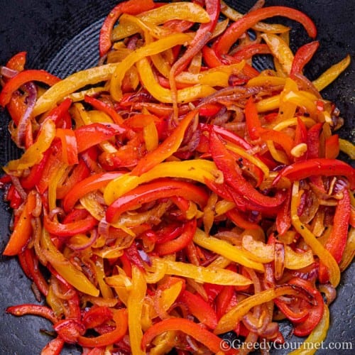 SAUTEED PEPPERS.