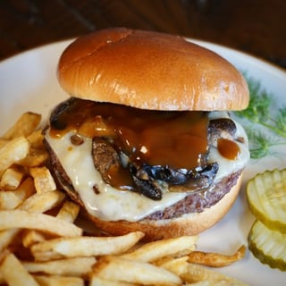 Mushroom Swiss Burger