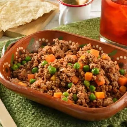 Picadillo tray.