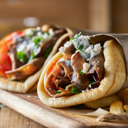 2 Gyro Sandwiches Special.