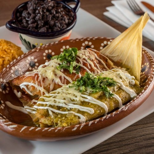Tamales Plate.