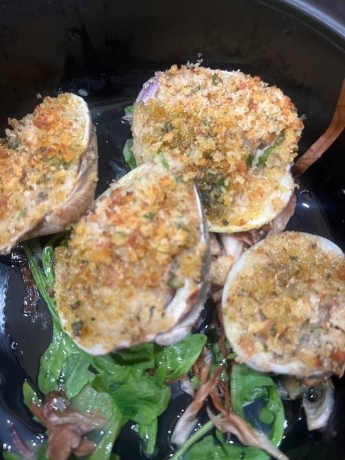 Clams Oreganata.