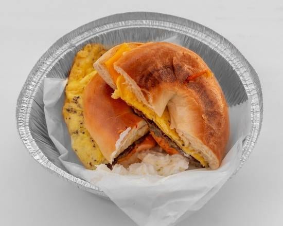 Z3B. Two Eggs, Cheese W/Sausage.