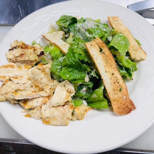 Chicken Caesar Salad.