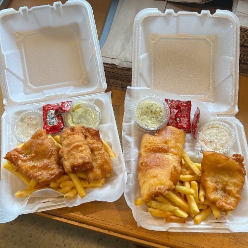 Fish and Chips Dinner.