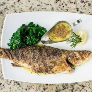 Whole Sea Bass-Bronzino Lavraki