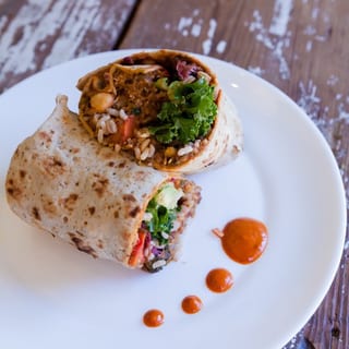 Vegan Lentil & Quinoa Burrito ( Vegan & Gluten Free Option)